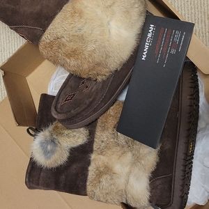 Manitobah Mukuluks - Snowy Owl Suede Mukluk Vibram